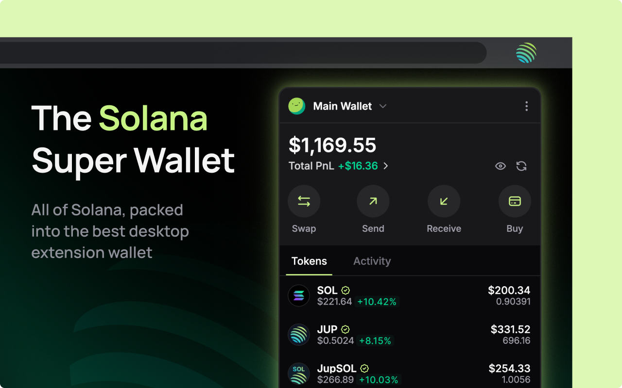 Jupiter Wallet screenshot 1